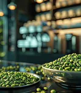 A_luxurious_commercial_style_image_of_green_coffee_beans